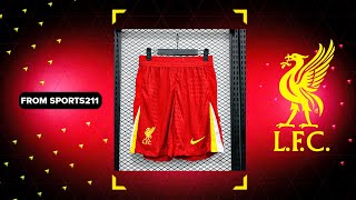 Liverpool Home Shorts 2425 Sports211 Player Version Unboxing Review [upl. by Sparhawk]