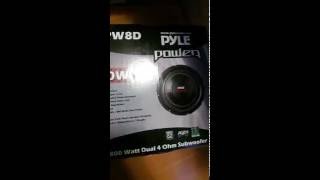 Bazooka BT8024DVC blown subwoofer can be replaced with Pyle 8quot woofer 20 from Walmart [upl. by Iey]