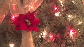 How to Criss Cross Ribbon on Your Christmas Tree [upl. by Ettevi]