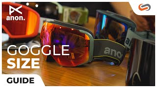 The ULTIMATE Anon Snow Goggles SIZE GUIDE  SportRx [upl. by Rundgren640]