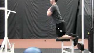 GluteHam Raise performed on LatPulldown Machine [upl. by Slocum]