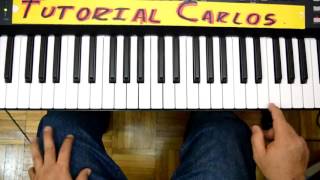 Exaltado estas 2 Miel san marcos  Tutorial Piano Carlos [upl. by Stace]