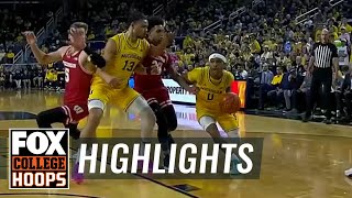 No 11 Wisconsin Badgers vs Michigan Wolverines Highlights  CBB on FOX [upl. by Karel]