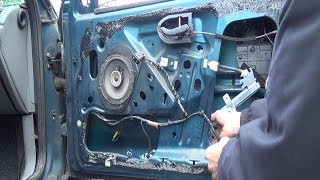 How to change an electricpower window regulator front door [upl. by Belvia]