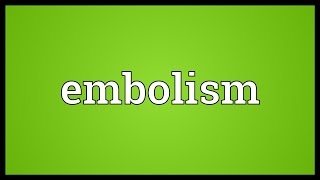 Embolism Meaning [upl. by Everard61]