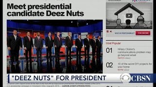 quotDeez Nutsquot gaining momentum in presidential race [upl. by Anaugahs]