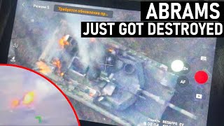 Abrams Just Got Destroyed First Abrams Loss in Ukraine [upl. by Fiden]