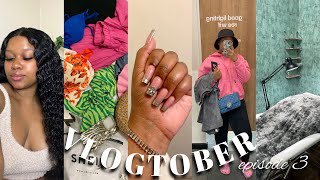 VLOGTOBER EP 3  VACAY PREP INDIVIDUAL LASHES NAILS PACKING amp ANOTHER SHEIN HAUL [upl. by Lennon]