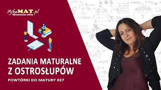 Zadania maturalne z ostrosłupów [upl. by Hrutkay]