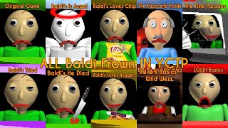 All Animations Baldis Frown In YCTP Baldis Basics Frown [upl. by Lochner]