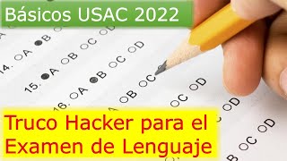 Como obtener todas las respuestas al Examen de Lenguaje USAC Básicos 2022 💯🔑✅ [upl. by Elgna813]