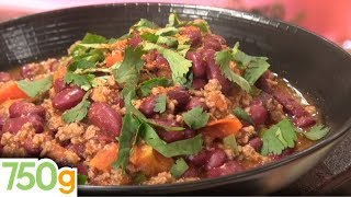 Recette du Chili Con Carne  Chili Con Carne recipe  English subtitles  750g [upl. by Nyloc315]