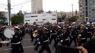 ►GRAN BANDA DE LA MARINA DE GUERRA DEL PERÚ 2021◄ Desfile Militar Lima Perú [upl. by Holly665]