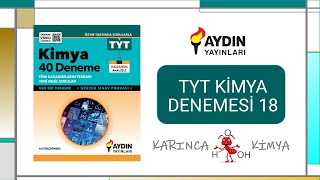 Aydın Yayınları TYT Kimya Denemeleri  18 [upl. by Attenyl]