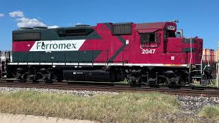 Ferromex Yard Transfer Train Central El Paso Texas [upl. by Tristam]