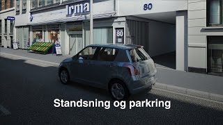 Parkeringsregler teori og kørsel i mørke TRAFIKTESTENDK [upl. by Deanne]