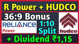 R Power Stock Bonus 🚨 HUDCO Ltd • Stocks Declared High Dividend Bonus amp Split With Ex Dates [upl. by Sisely]