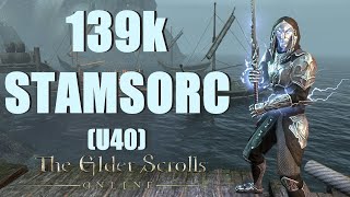 ESO  Stamina Sorcerer 139k PvE DPS Build  U40 [upl. by Htebaile]