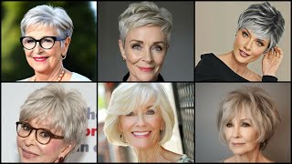 Short haircuts for women over 70  Pixie bob haircut  Your Hairstyle Guide [upl. by Lunette265]