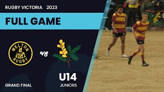 2023 U14  Melton V Eltham  GF [upl. by Felisha]