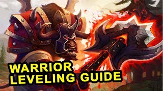 Classic WoW Warrior Leveling Guide  Talents Rotation amp Weapon Progression [upl. by Krusche]