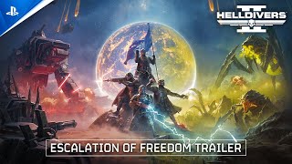 Helldivers 2  Escalation of Freedom Announcement Trailer  PS5 amp PC Games [upl. by Ycnaf]