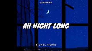 Lionel Richie  All Night Long  Lyrics  Legendado  Tradução [upl. by Arded751]