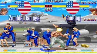 ssf2xjr1 ZombieDamage US vs ChoiBoy US Super SF II X ssf2x ssf2 Fightcade Jul 12 [upl. by Lenora]