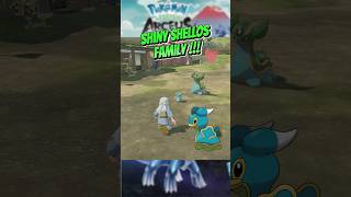 Pokemon Legends Arceus Shiny Shellos Gastrodon All Evolution pokemonlegendsarceus [upl. by Erlond]