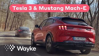 Vi har provkört Ford Mustang MachE AWD och Tesla Model 3 Long Range [upl. by Ereveniug425]