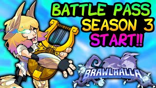 Brawlhalla Battle Pass Season 3 is HERE • Gameplay  Overview [upl. by Ybreh]