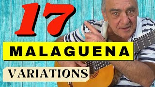 Malaguena guitar lesson 17 easy variations with free TAB [upl. by Nets]