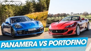 Duel  Porsche Panamera vs Ferrari Portofino [upl. by Stephie]