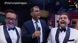 Rafael Correa interviene en programa comico [upl. by Trawets982]