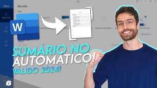 COMO FAZER O SUMÁRIO AUTOMÁTICO ABNT FÁCIL E RÁPIDO [upl. by Shena320]