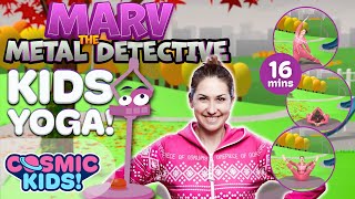 Marv The Metal Detective  A Cosmic Kids Yoga Adventure [upl. by Kwang]