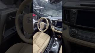 Перешив салона Toyota Rav4 автоателье автомобили automobile [upl. by Artemas]