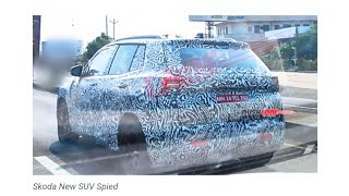 Upcoming Skoda New SUV Spied Testing  Nexon BrezzaVenue Sonet XUV3XO Rivals SkodaNewSkodaSUV [upl. by Aldous962]