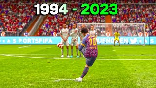 Free Kicks From FIFA 1994 to 2023 [upl. by Ayotac603]