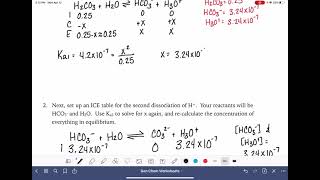 28a Calculating the pH of polyprotic acids [upl. by Glassco]