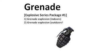 Royalty Free  Grenade  Sound Effects  HQ [upl. by Corty]