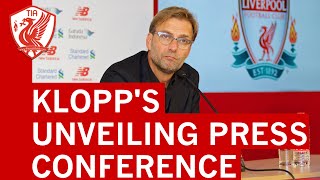 JURGEN KLOPPS FIRST LIVERPOOL FC PRESS CONFERENCE IN FULL [upl. by Fasto]