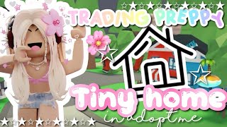 ☀️Trading a preppy house in adopt me  preppy adopt me 2024🏝️ [upl. by Wade]