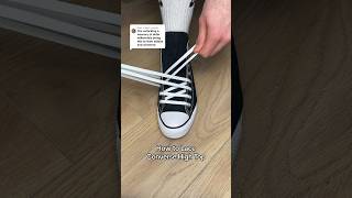 How to Lace Converse High Top 😎👟 converse sneakers shoes fashion shoelaces [upl. by Dollie855]