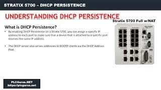 PLCGurusNET  Stratix 5700 DHCP Persistence [upl. by Drarig]