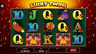 Microgaming  Lucky Twins  Gameplay Demo [upl. by Mahau]