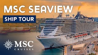 MSC Seaview Cruise Ship Tour [upl. by Eilrahs]