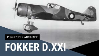 The Fokker DXXI Dutch Defender that Served a Surprisingly Long Time [upl. by Namra]