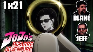 JOJOS BIZARRE ADVENTURE 1x21  ANIME REACTION  THE 100 VS 2 STRATEGY  LISA LISA HISTORY [upl. by Queston519]