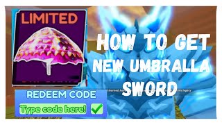 How to get the new umbrella sword in blade ball  roblox bladeball [upl. by Sitruk]